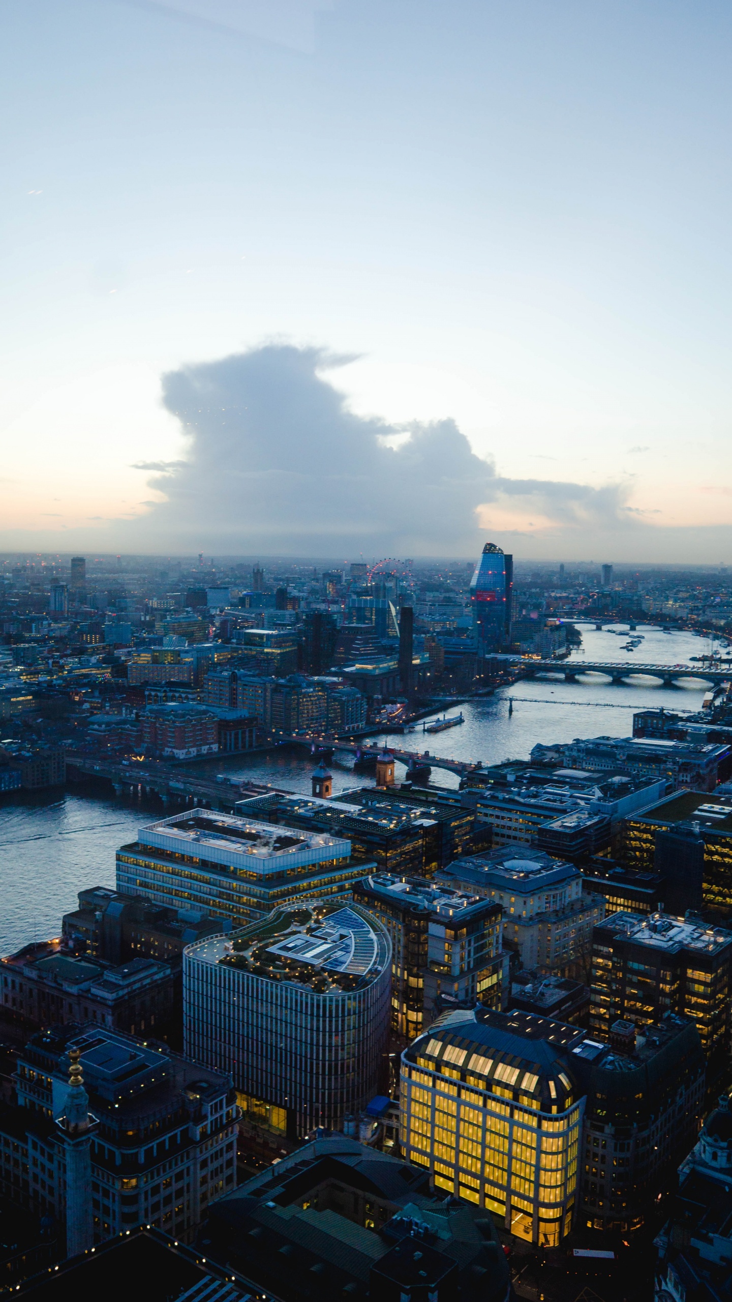 Vue Aérienne Des Bâtiments de la Ville Pendant la Journée. Wallpaper in 1440x2560 Resolution