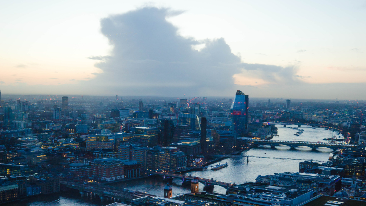 Aerial View of City Buildings During Daytime. Wallpaper in 1280x720 Resolution