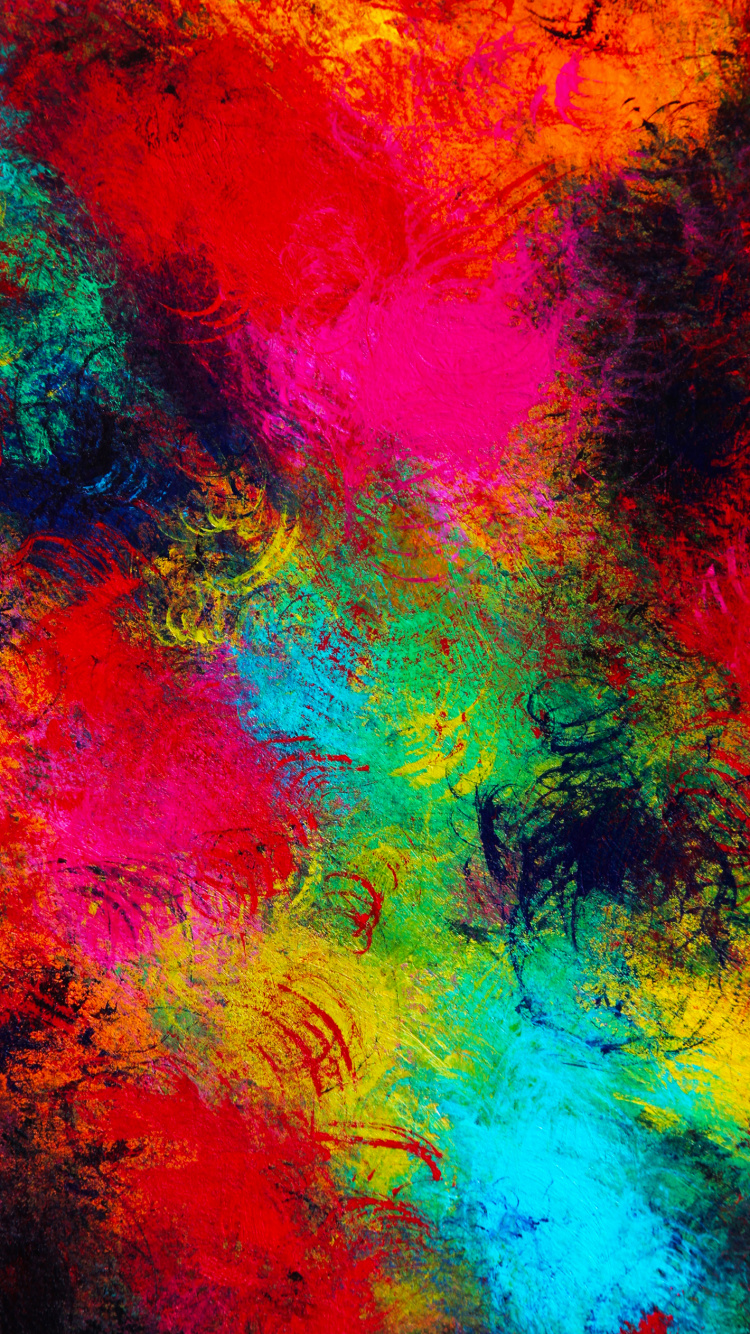 绘画, 抽象艺术, 艺术, 数码艺术, 色彩 壁纸 750x1334 允许