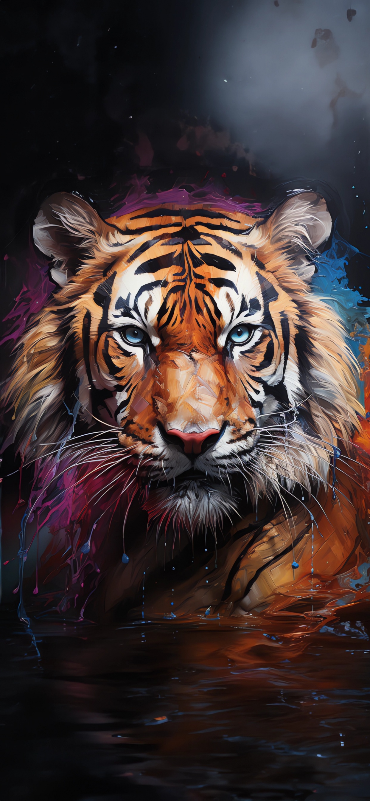 Tigre du Bengale, T-shirt, Tigre Volant, Tigre de Sibérie, Tigre. Wallpaper in 1242x2688 Resolution