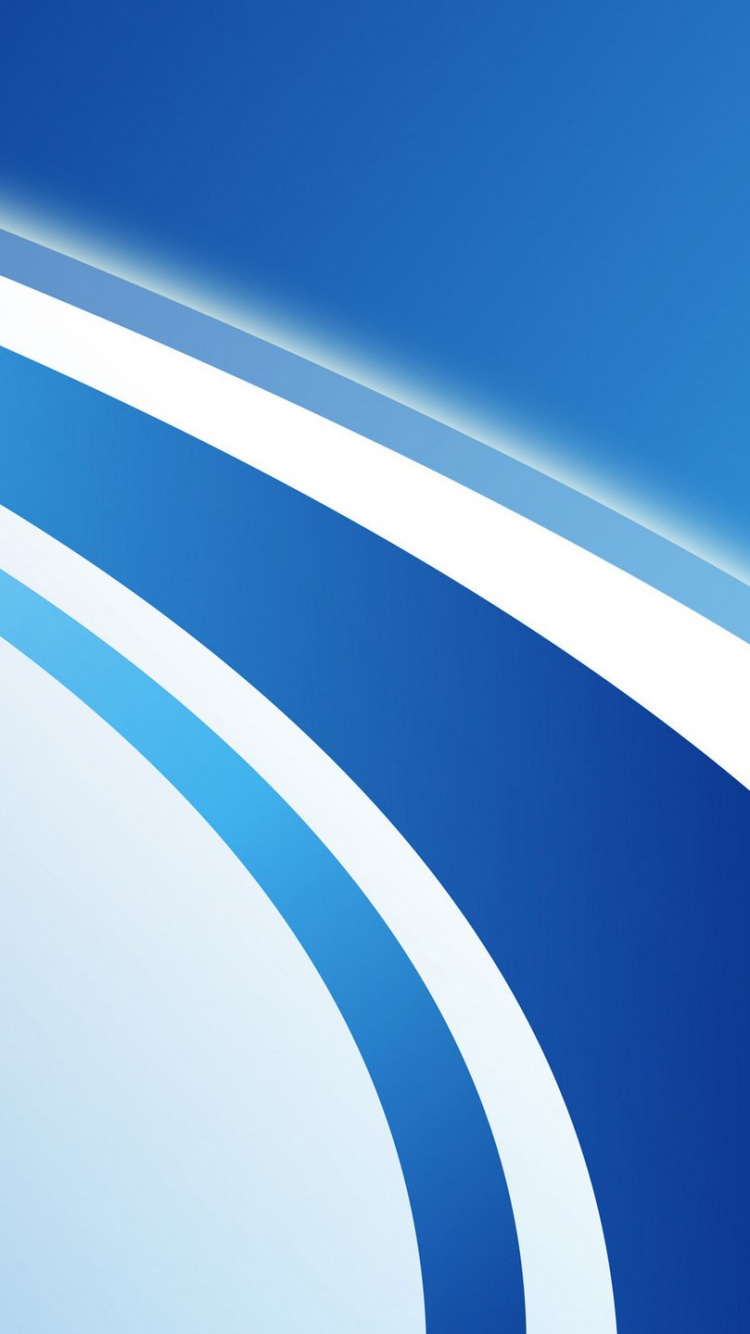 Blue and White Curved Line. Wallpaper in 750x1334 Resolution