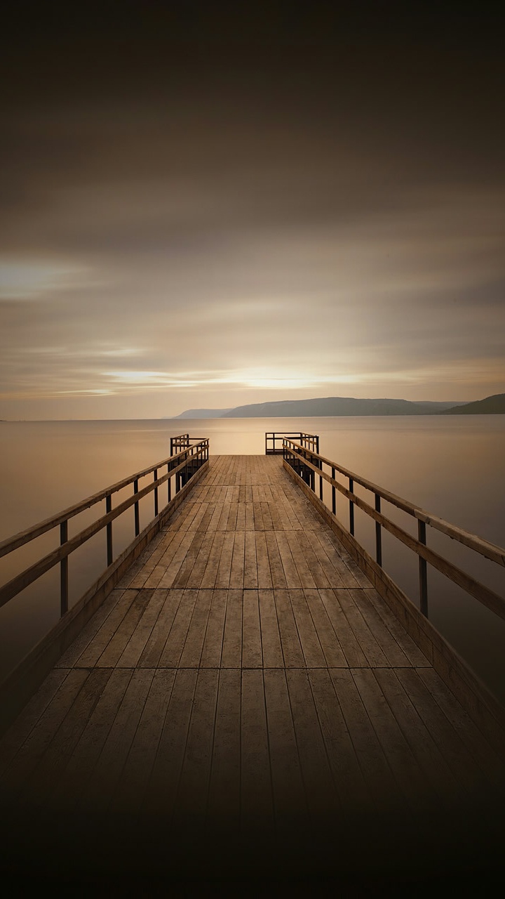 Huawei Mate 9, Eau, Atmosphère, Afterglow, Lever. Wallpaper in 720x1280 Resolution