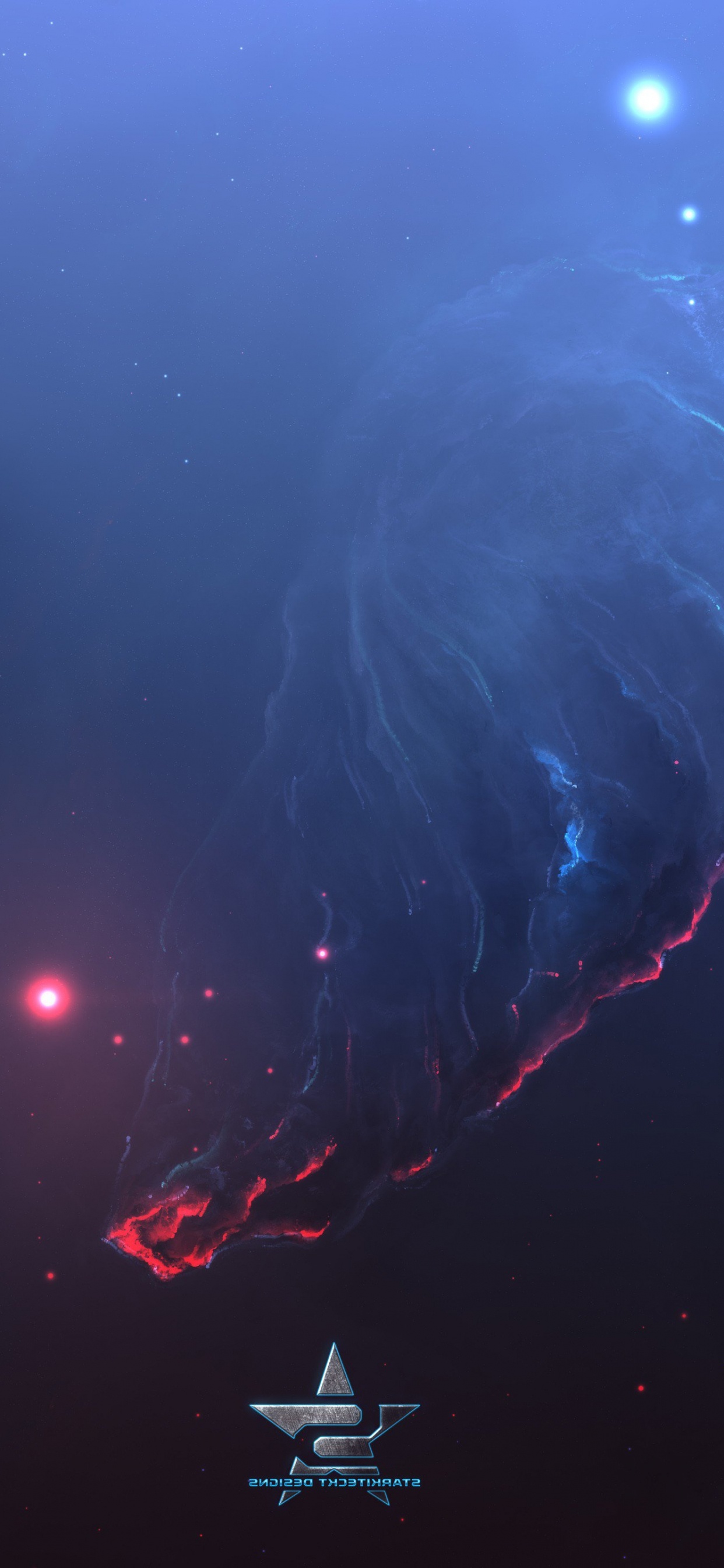 Peinture Abstraite Bleue et Blanche. Wallpaper in 1242x2688 Resolution