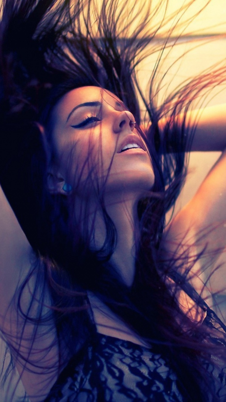 Cheveu, Blue, Beauté, Coiffure, Les Cheveux Longs. Wallpaper in 750x1334 Resolution