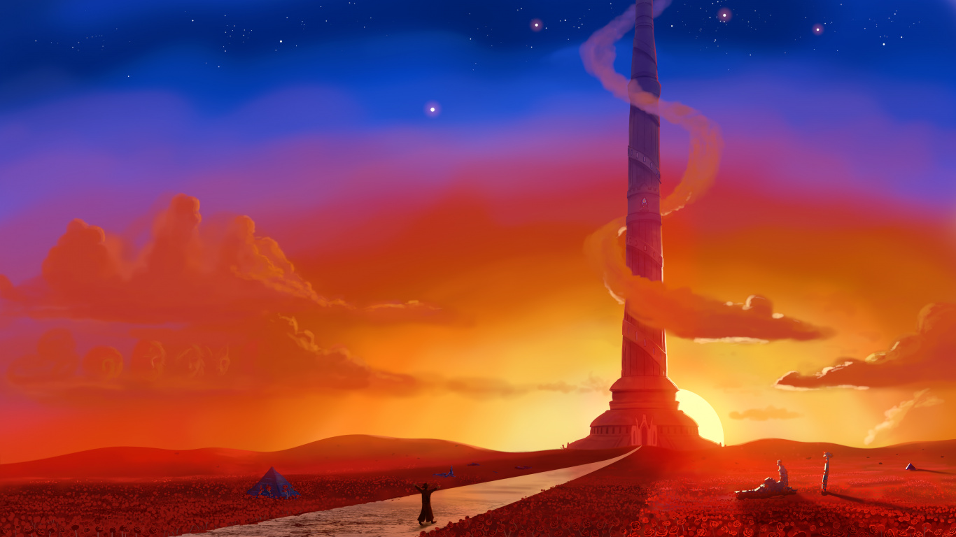 L'art Numérique, Art, Atmosphère, L'écorégion, Lumière. Wallpaper in 1366x768 Resolution