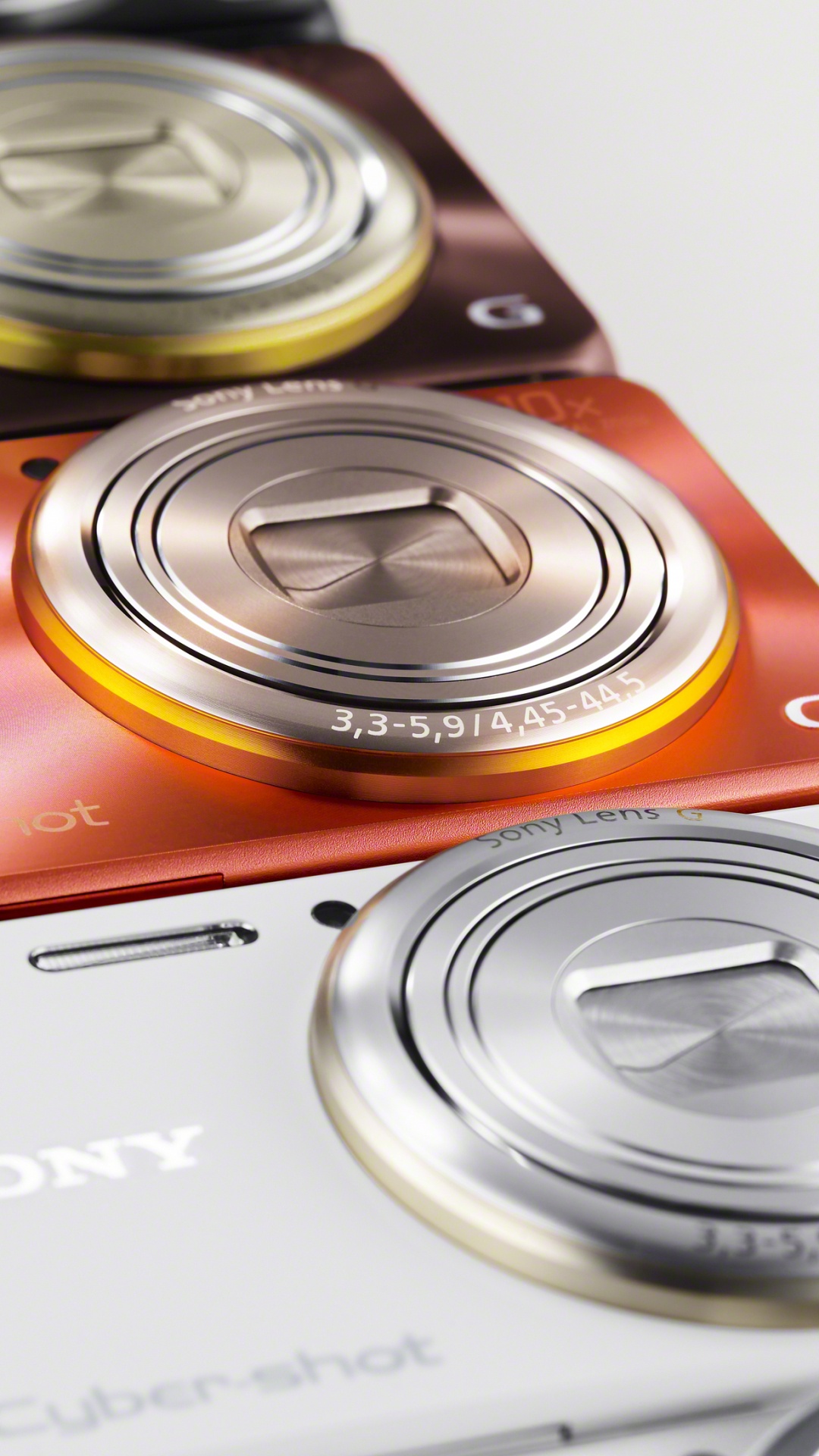 Red and Silver Sony Point and Shoot Camera. Wallpaper in 1080x1920 Resolution