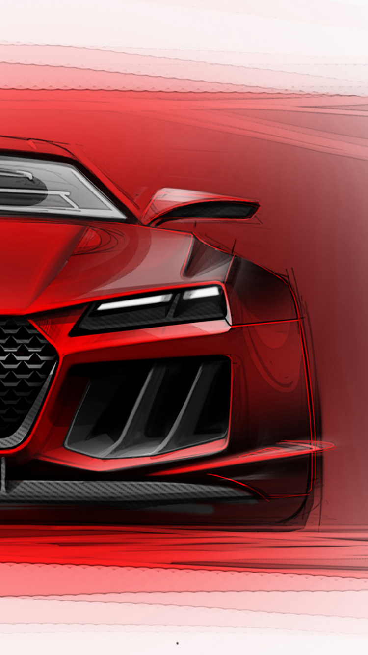 Roter Porsche 911 Auf Weißem Hintergrund. Wallpaper in 750x1334 Resolution