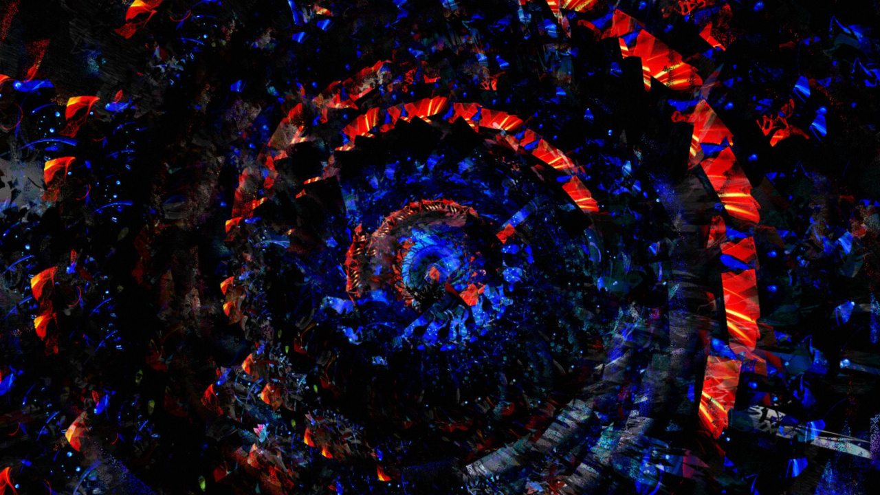 Décor Rond Noir et Rouge. Wallpaper in 1280x720 Resolution