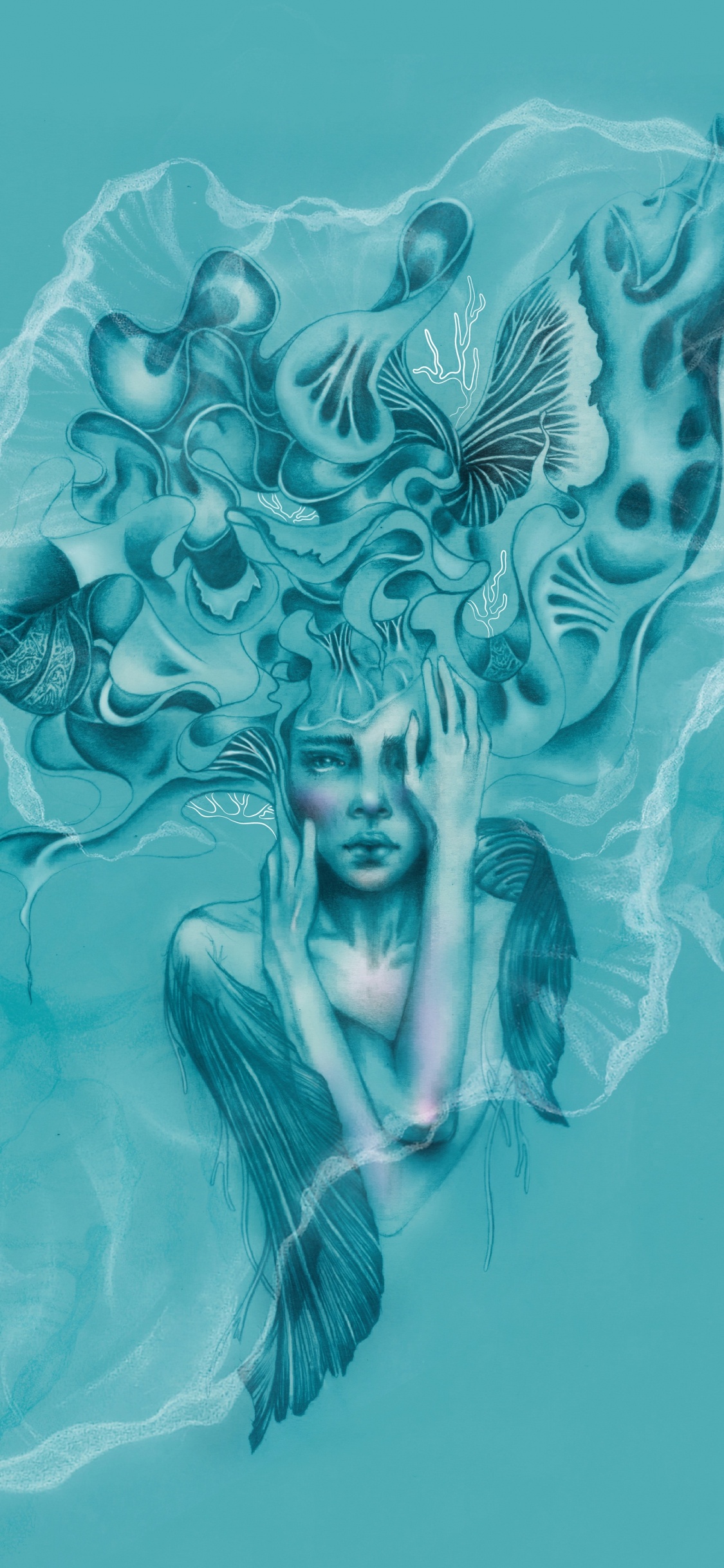 艺术, 水上, 图形设计, 艺术作品, 现艺术 壁纸 1125x2436 允许