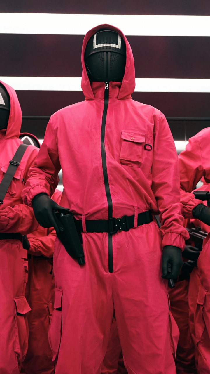 Squid Game, Netflix, South Korea, Korean Drama, Workwear. Wallpaper in 720x1280 Resolution