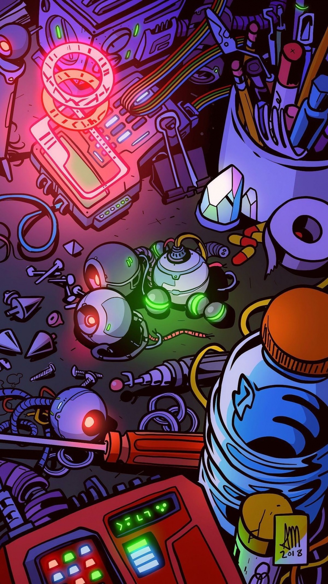 庞克2077, 苹果, 玩家, Ios, 艺术 壁纸 1080x1920 允许