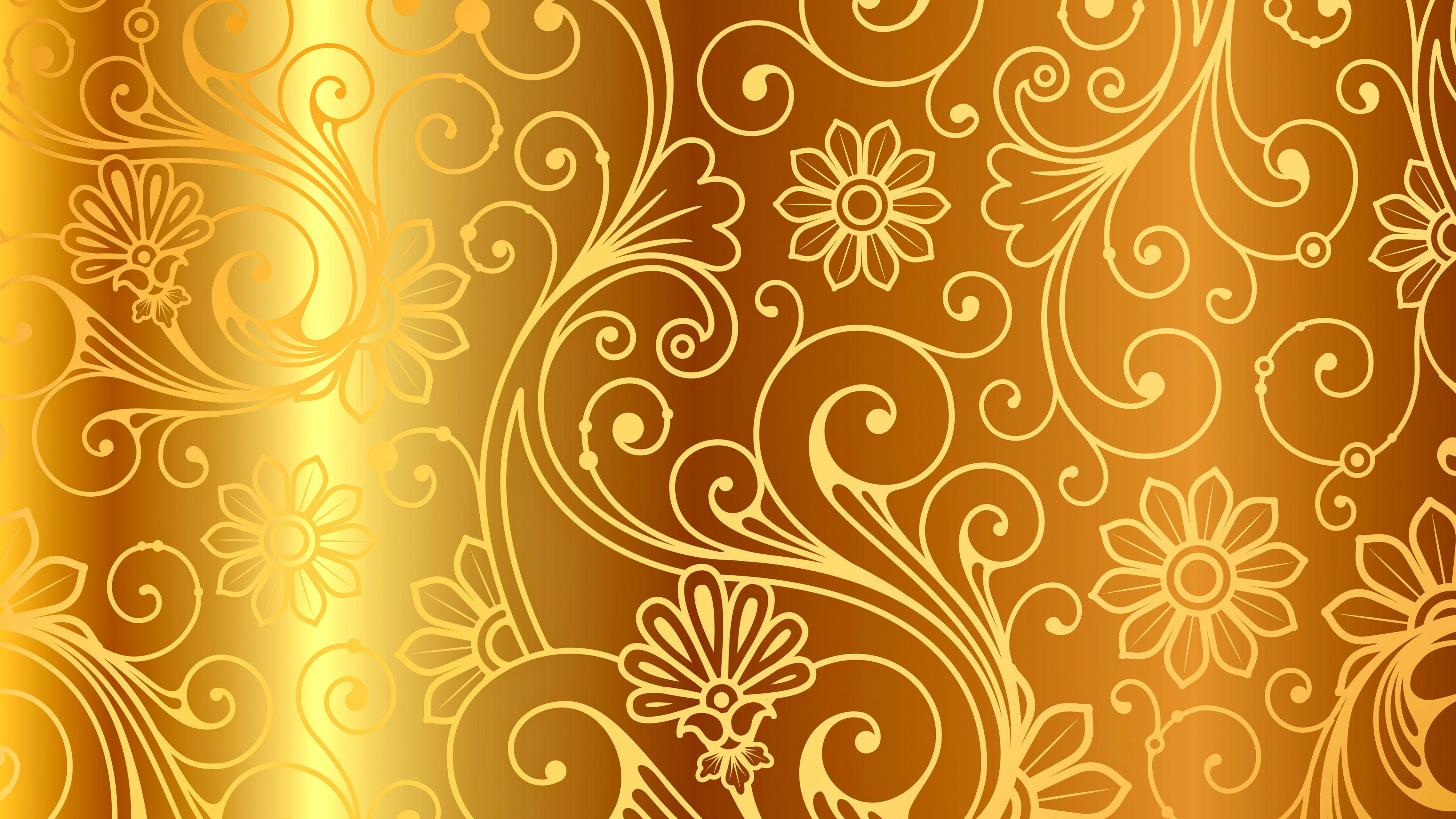 Textile Floral Blanc et Marron. Wallpaper in 3840x2160 Resolution