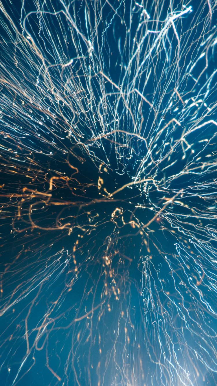 Blue, Water, Electric Blue, Line, Graphics. Wallpaper in 750x1334 Resolution