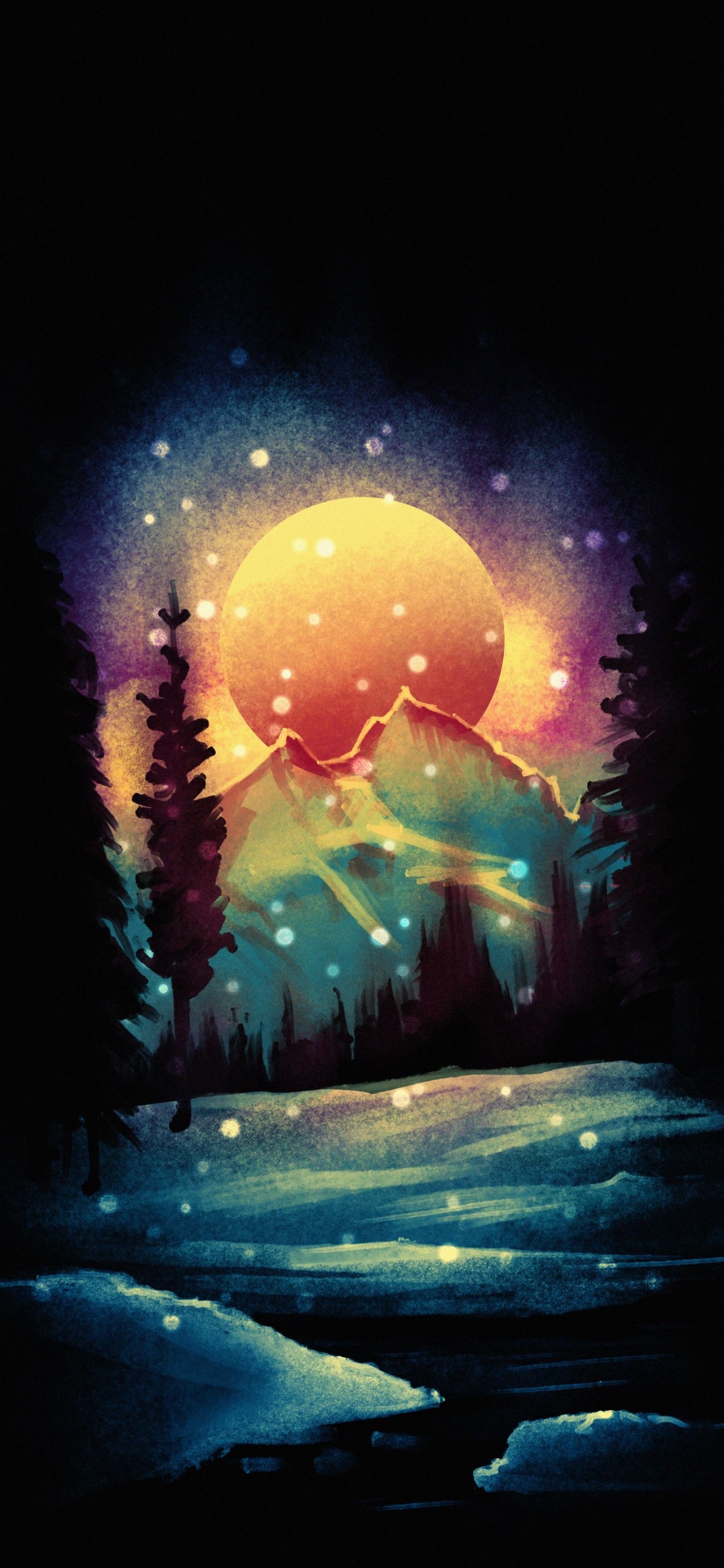 Nature, Earth, Art, Atmosphere, World. Wallpaper in 1242x2688 Resolution