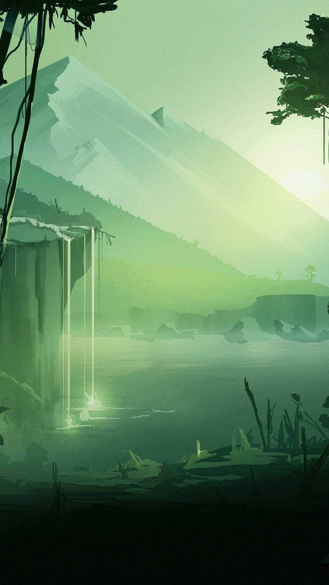 Nature, Green, Natural Environment, Natural Landscape, Morning. Wallpaper in 1080x1920 Resolution