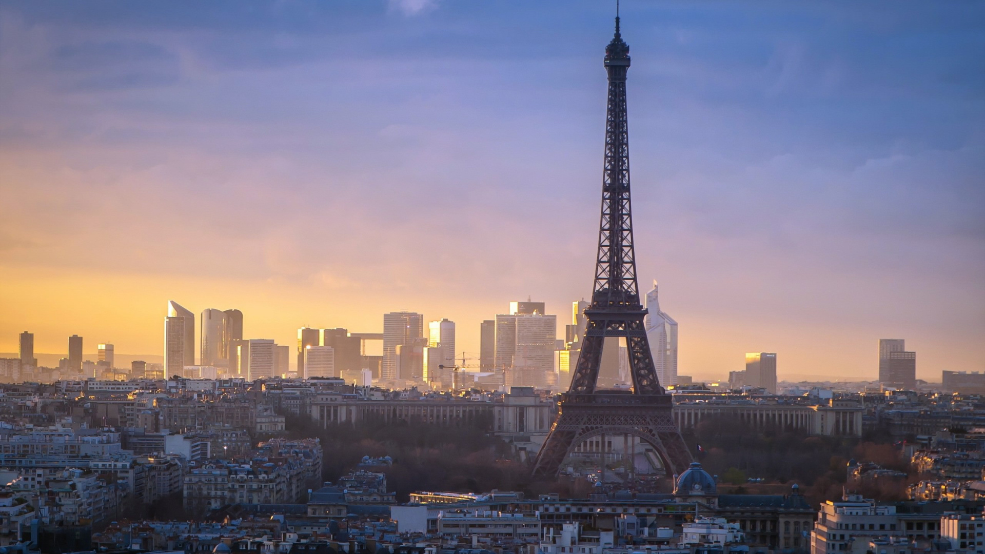 Tour Eiffel à Paris Pendant la Journée. Wallpaper in 1920x1080 Resolution