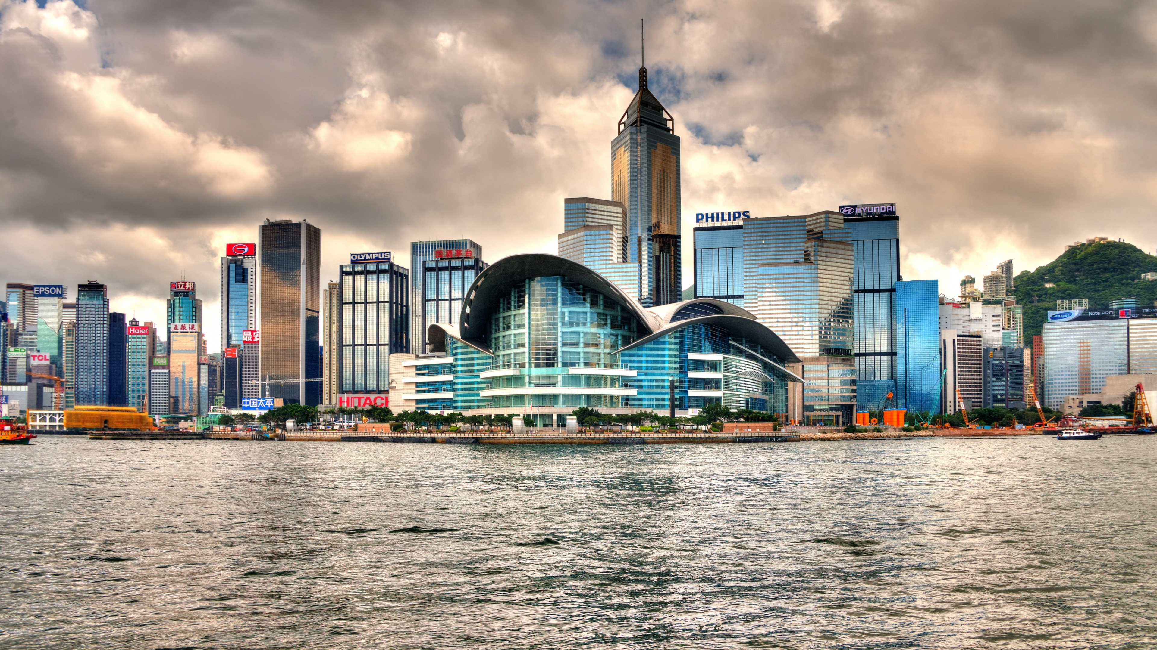 City Skyline Under Cloudy Sky During Daytime. Wallpaper in 3840x2160 Resolution