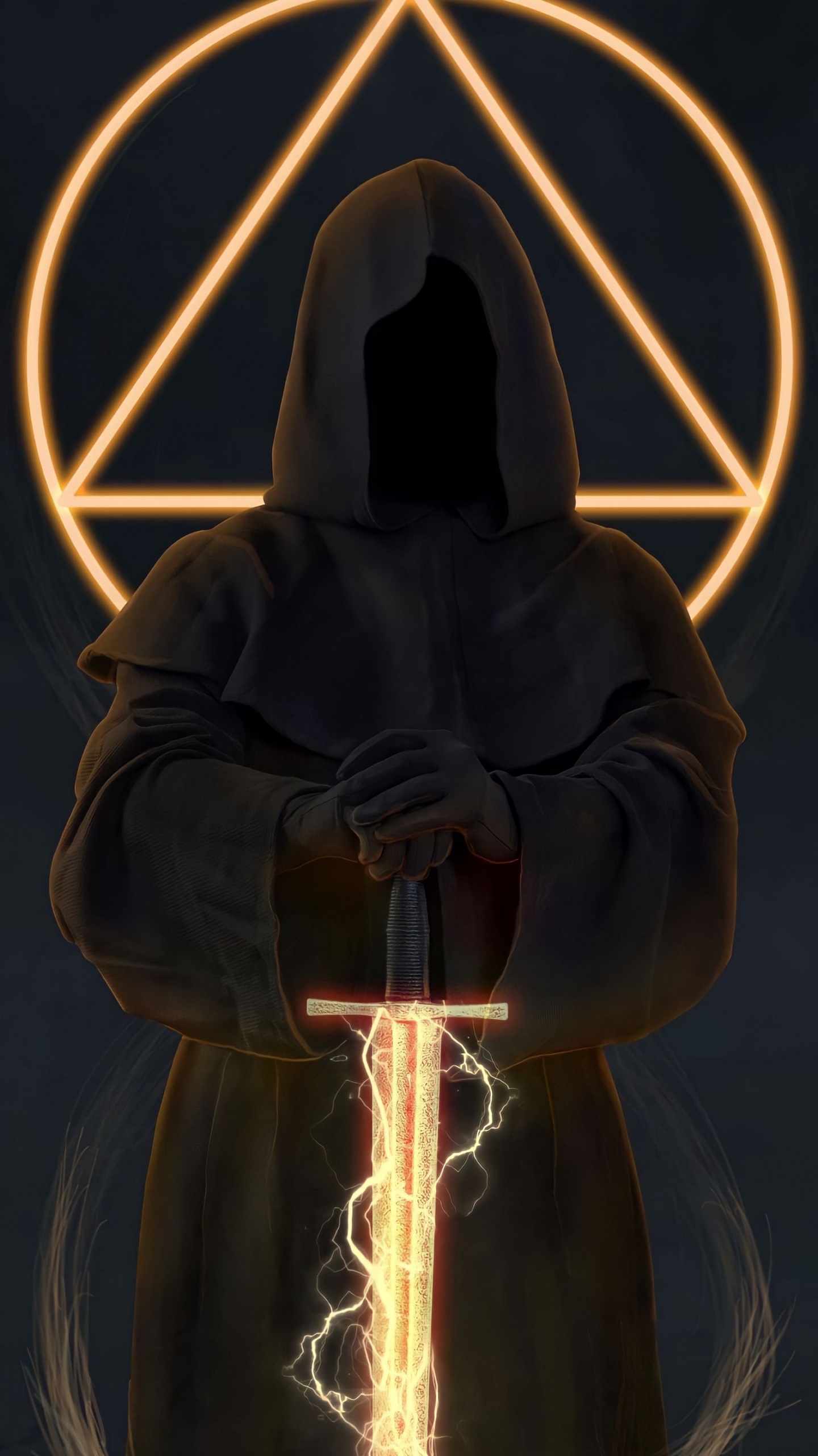 Light, Maniac Elves, Lighting, Art, Symmetry. Wallpaper in 1440x2560 Resolution