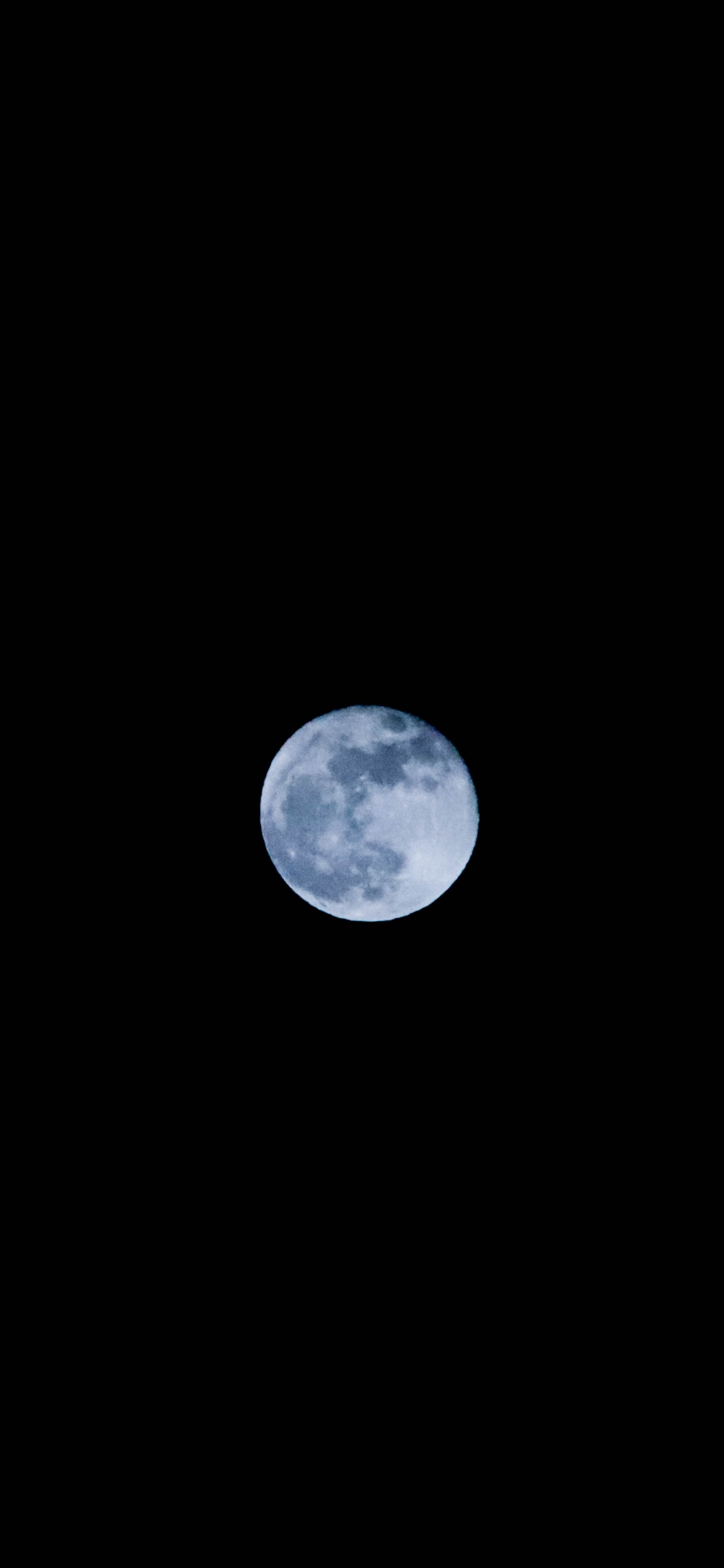 Pleine Lune Dans le Ciel. Wallpaper in 1242x2688 Resolution