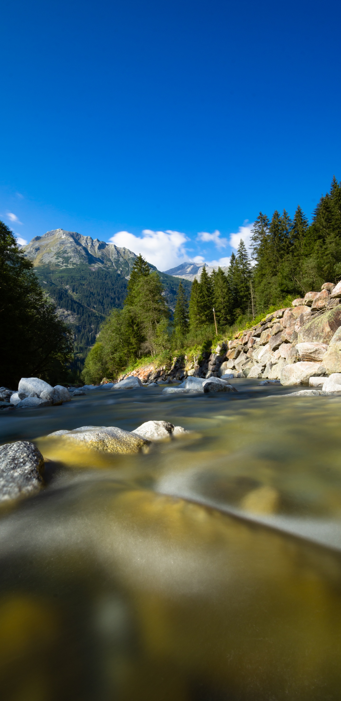 Nature, Water, Cloud, Water Resources, Mountain. Wallpaper in 1440x2960 Resolution