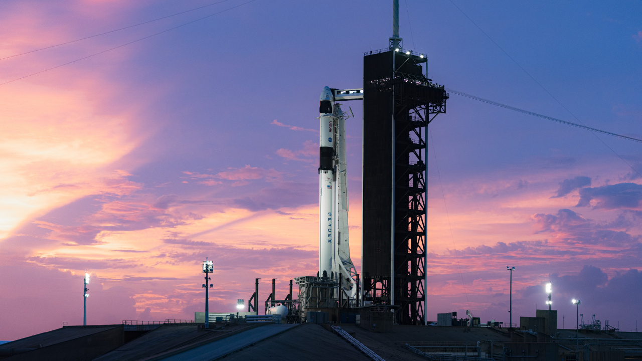 Starship, SpaceX, Espacio x, Spacex Tripulación-1, la Estación Espacial Internacional. Wallpaper in 1280x720 Resolution