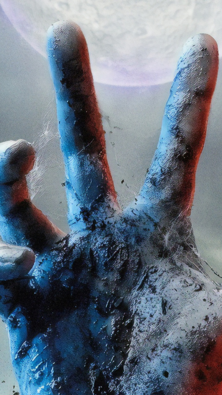 Personen Hand Auf Grauem Stein. Wallpaper in 720x1280 Resolution