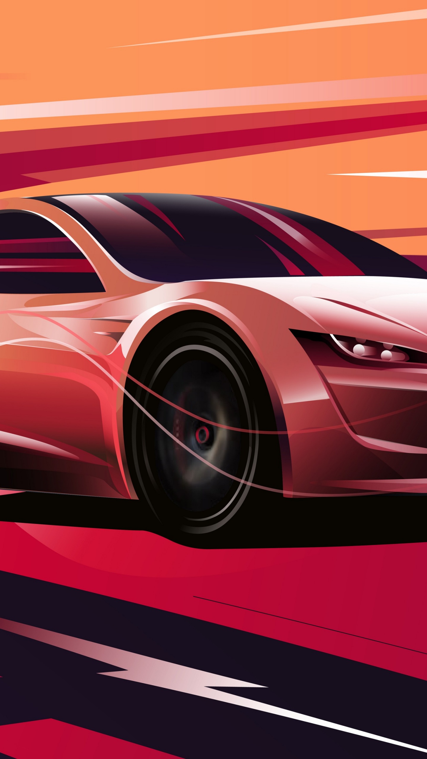 Tesla Roadster, Tesla, Coche, Deportivo, Tesla Model S. Wallpaper in 1440x2560 Resolution