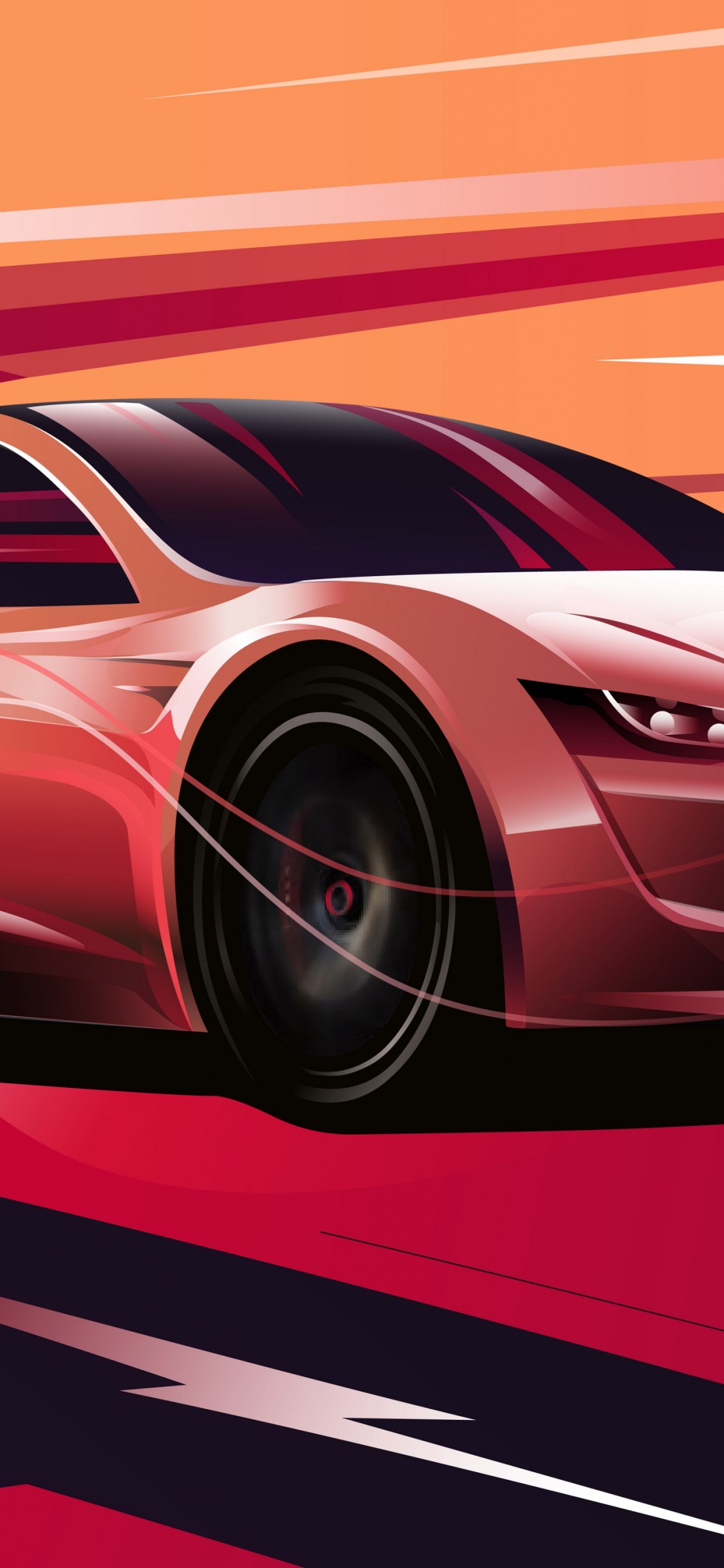 Tesla Roadster, Tesla, Car, Sportwagen, Tesla Model S. Wallpaper in 1125x2436 Resolution