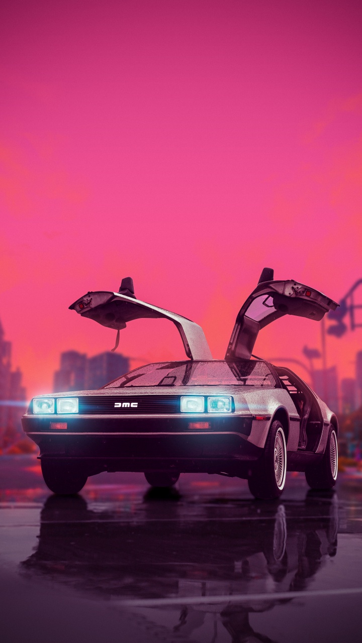 Reflection, Cars, Stray Birds, Tire, Wheel. Wallpaper in 720x1280 Resolution