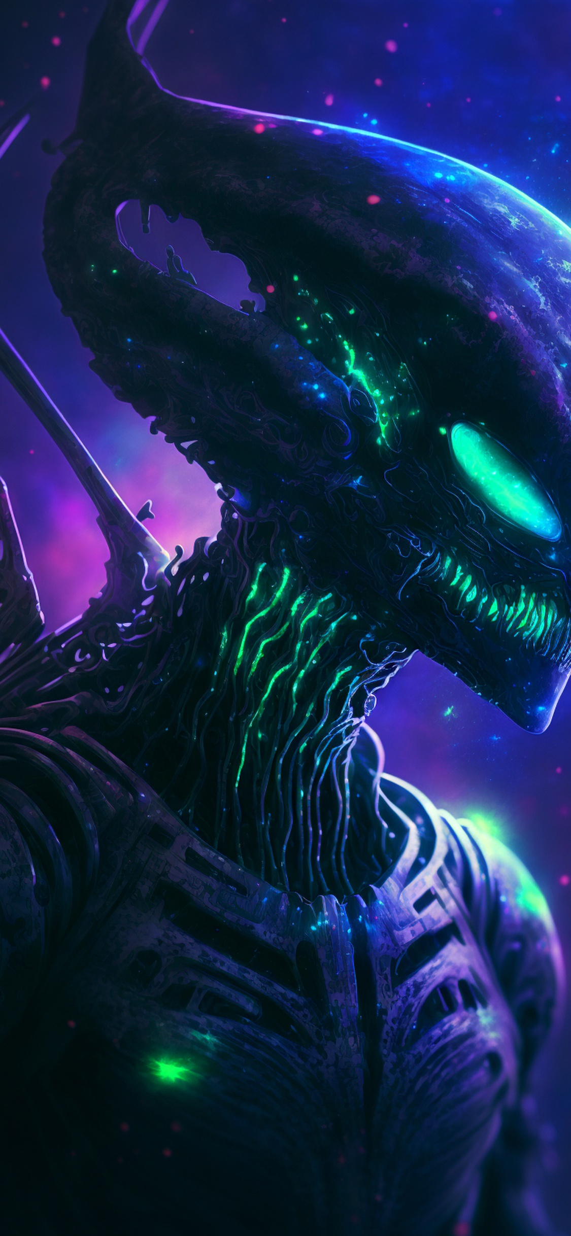 Darkness, Supervillain, Animation, Night, Supernatural Creature. Wallpaper in 1125x2436 Resolution