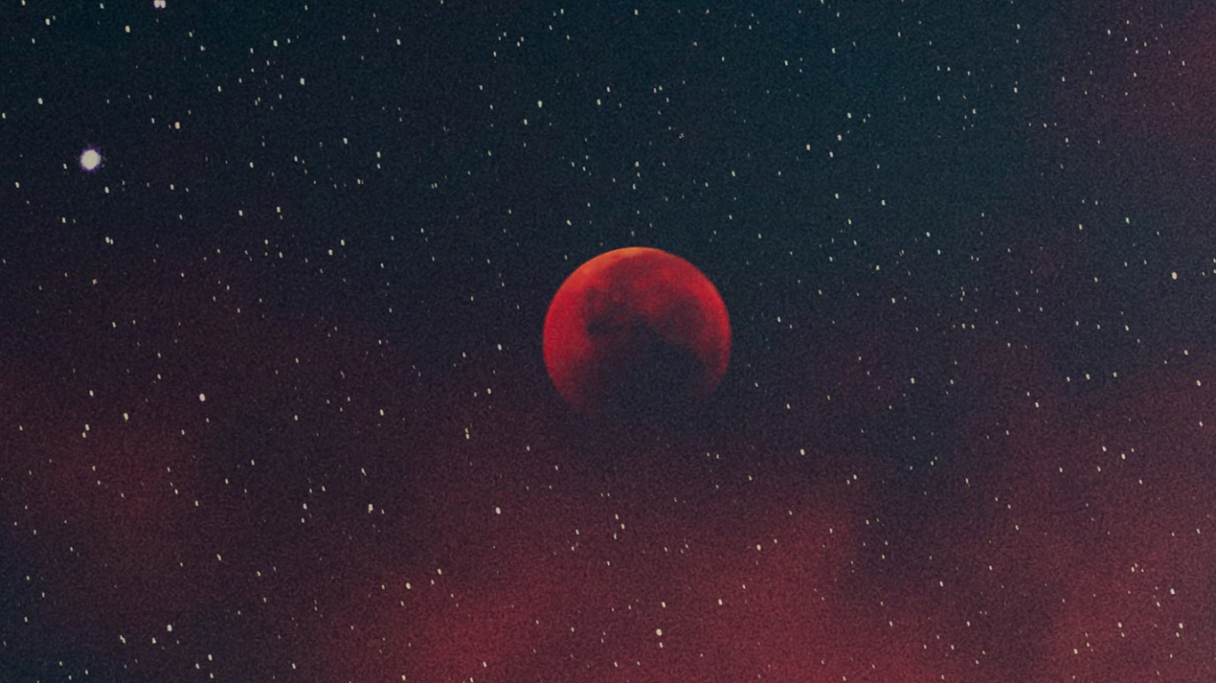 气氛, 月亮, 自然景观, 天文学对象, 明星 壁纸 1366x768 允许