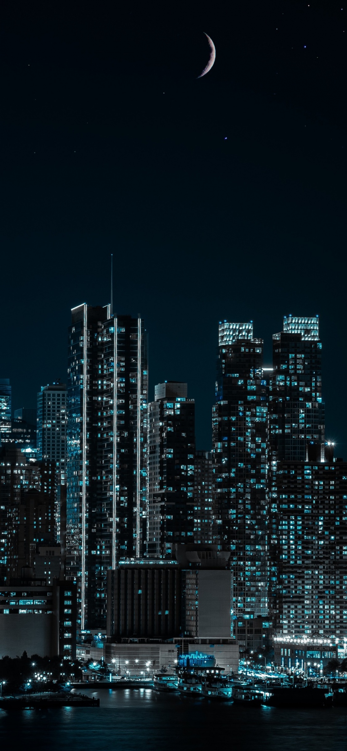 Manhattan, Bâtiment, Gratte-ciel, Atmosphère, Nature. Wallpaper in 1125x2436 Resolution