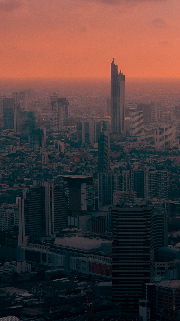Aerial View of City Buildings During Daytime. Wallpaper in 750x1334 Resolution