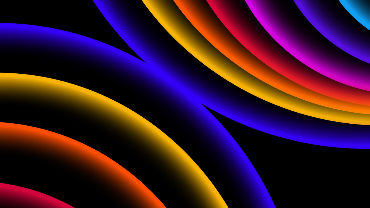 Arte Fractal, Manzana, Ios, Luz, Morado. Wallpaper in 1280x720 Resolution