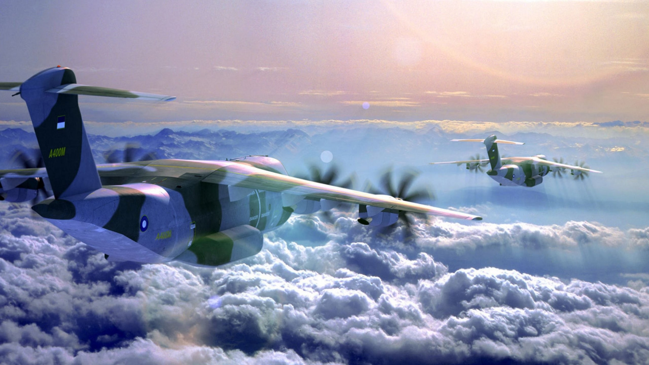 White and Blue Airplane Flying Over White Clouds During Daytime. Wallpaper in 2560x1440 Resolution