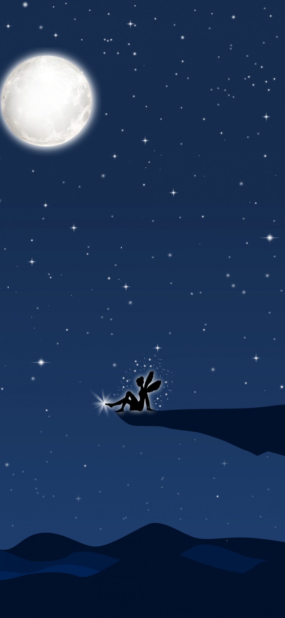 Personne en Pantalon Noir Allongé Sur la Lune Blanche. Wallpaper in 1125x2436 Resolution