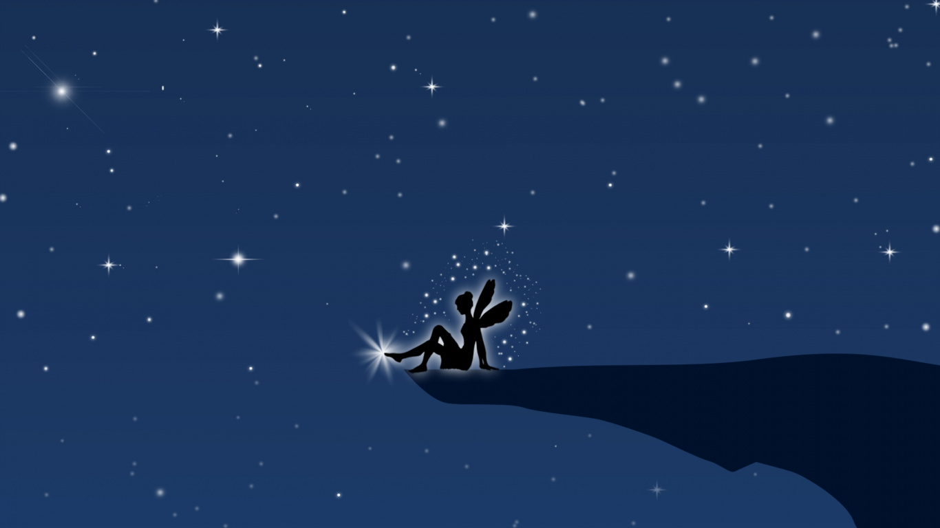 Personne en Pantalon Noir Allongé Sur la Lune Blanche. Wallpaper in 1366x768 Resolution