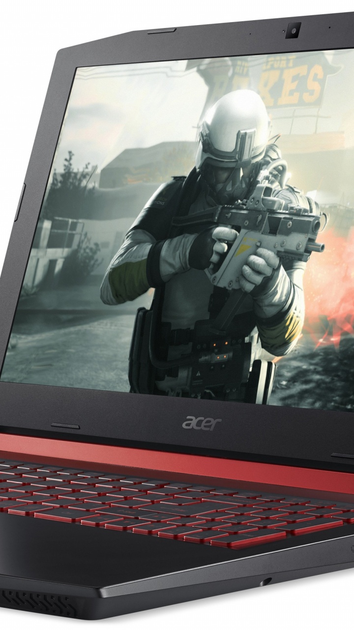 Schwarz Und Rot Asus Laptop Computer. Wallpaper in 720x1280 Resolution