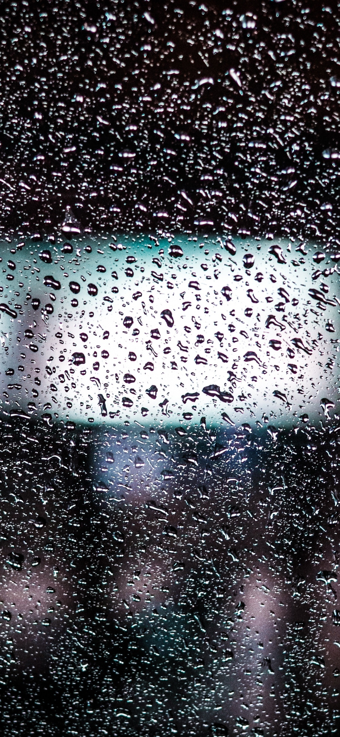 Water Droplets on Clear Glass. Wallpaper in 1125x2436 Resolution