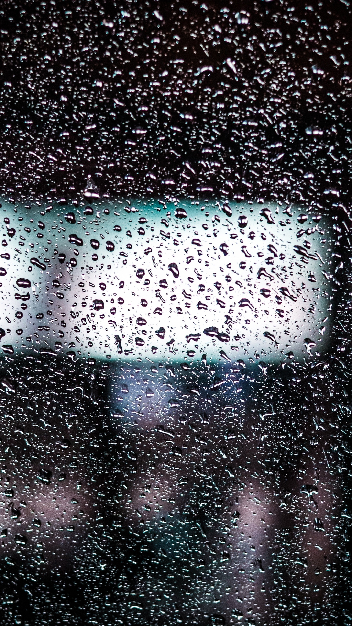 Wassertropfen Auf Klarglas. Wallpaper in 1440x2560 Resolution