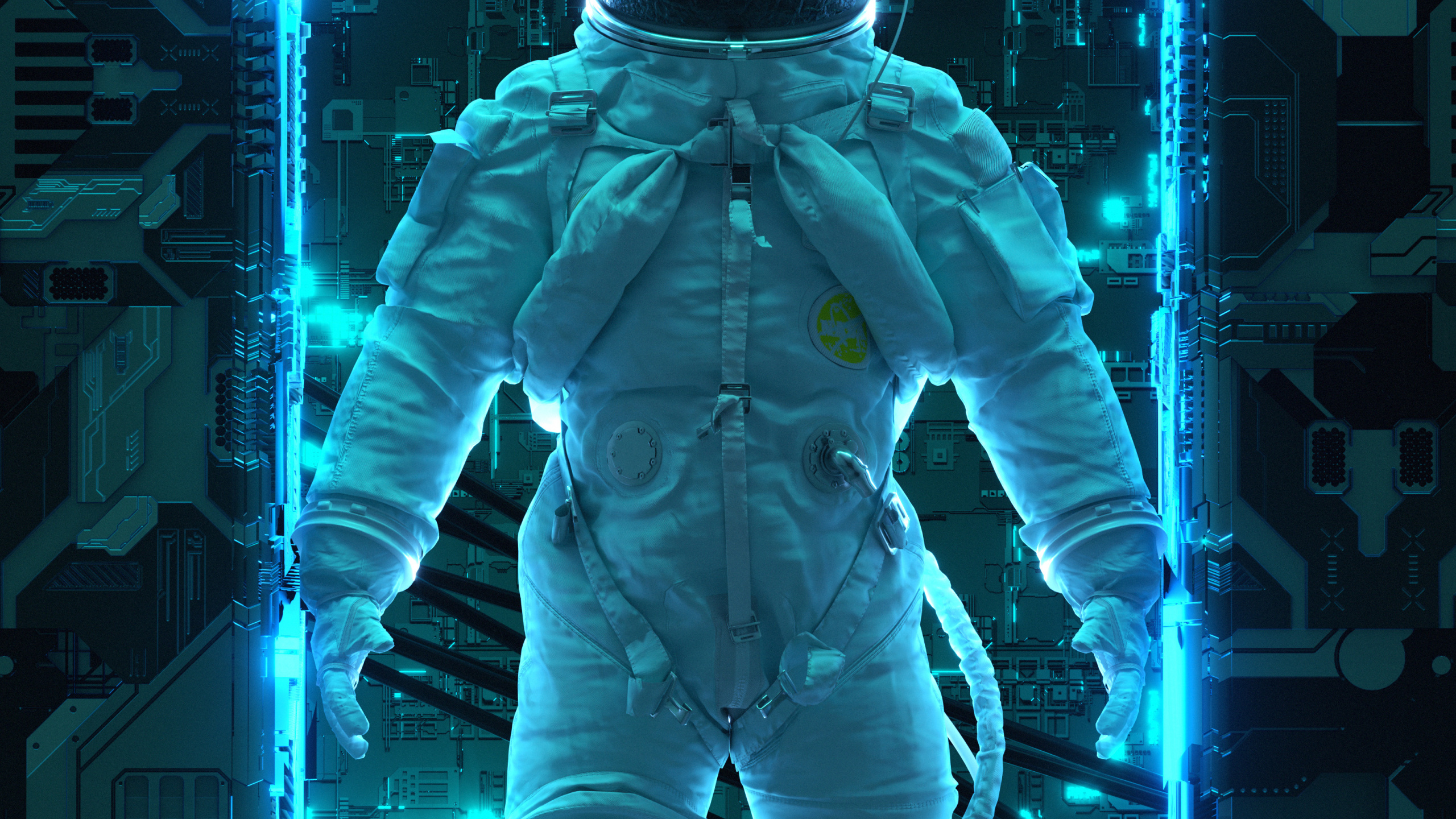 Astronaut, Licht, Mode, Stehend, Ärmel. Wallpaper in 2560x1440 Resolution