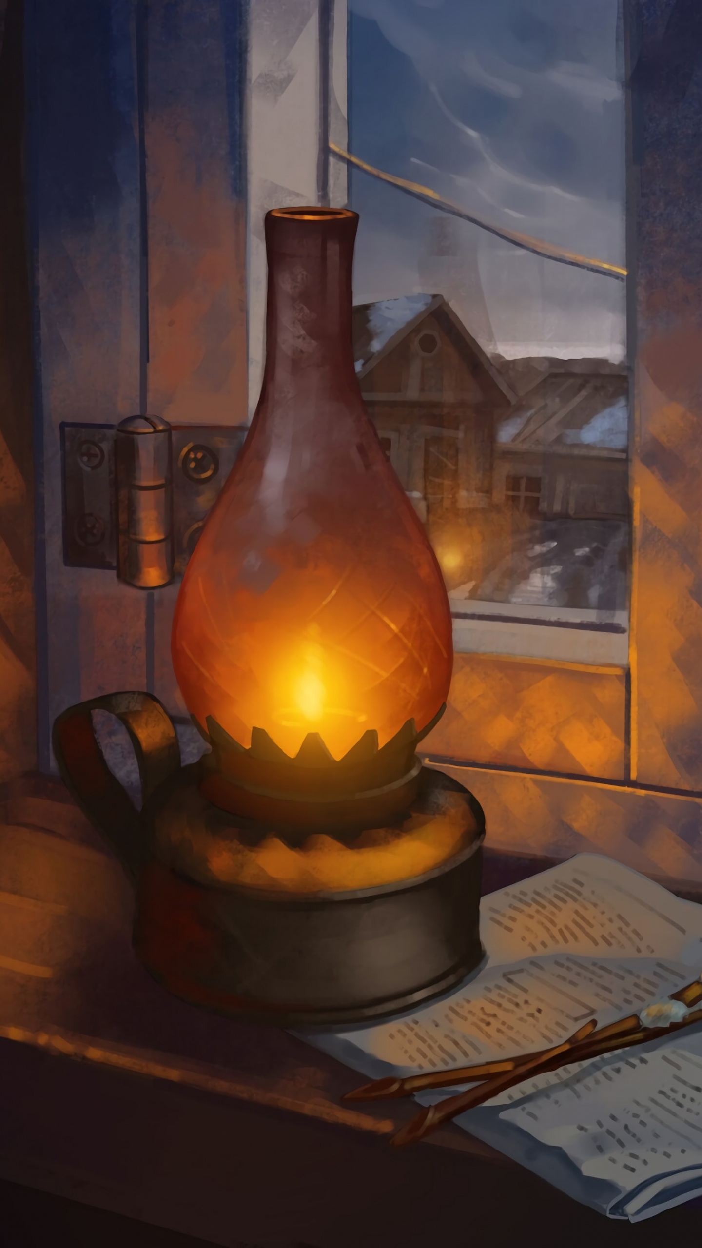 Bouteille en Verre Marron Sur Une Table en Bois Marron. Wallpaper in 1440x2560 Resolution