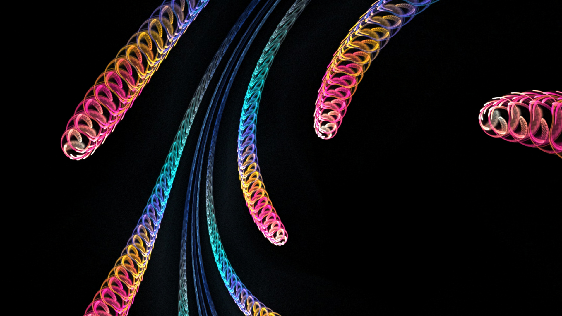 Black Pink and Yellow Heart Illustration. Wallpaper in 1920x1080 Resolution