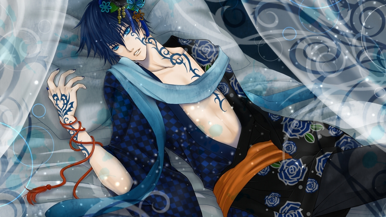 Woman in Black Brassiere and Panty Anime Character. Wallpaper in 1280x720 Resolution