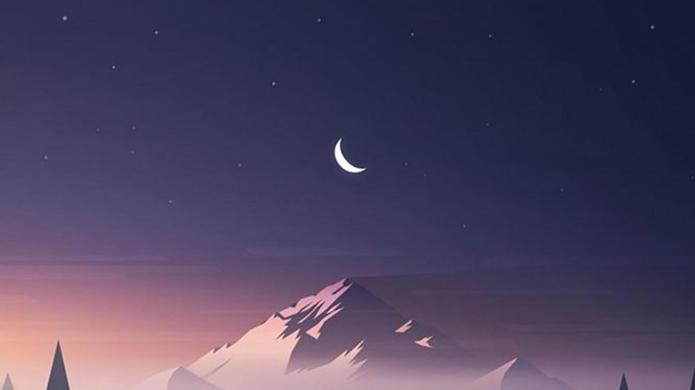 气氛, 生态区, 光, 自然景观, 月亮 壁纸 1366x768 允许