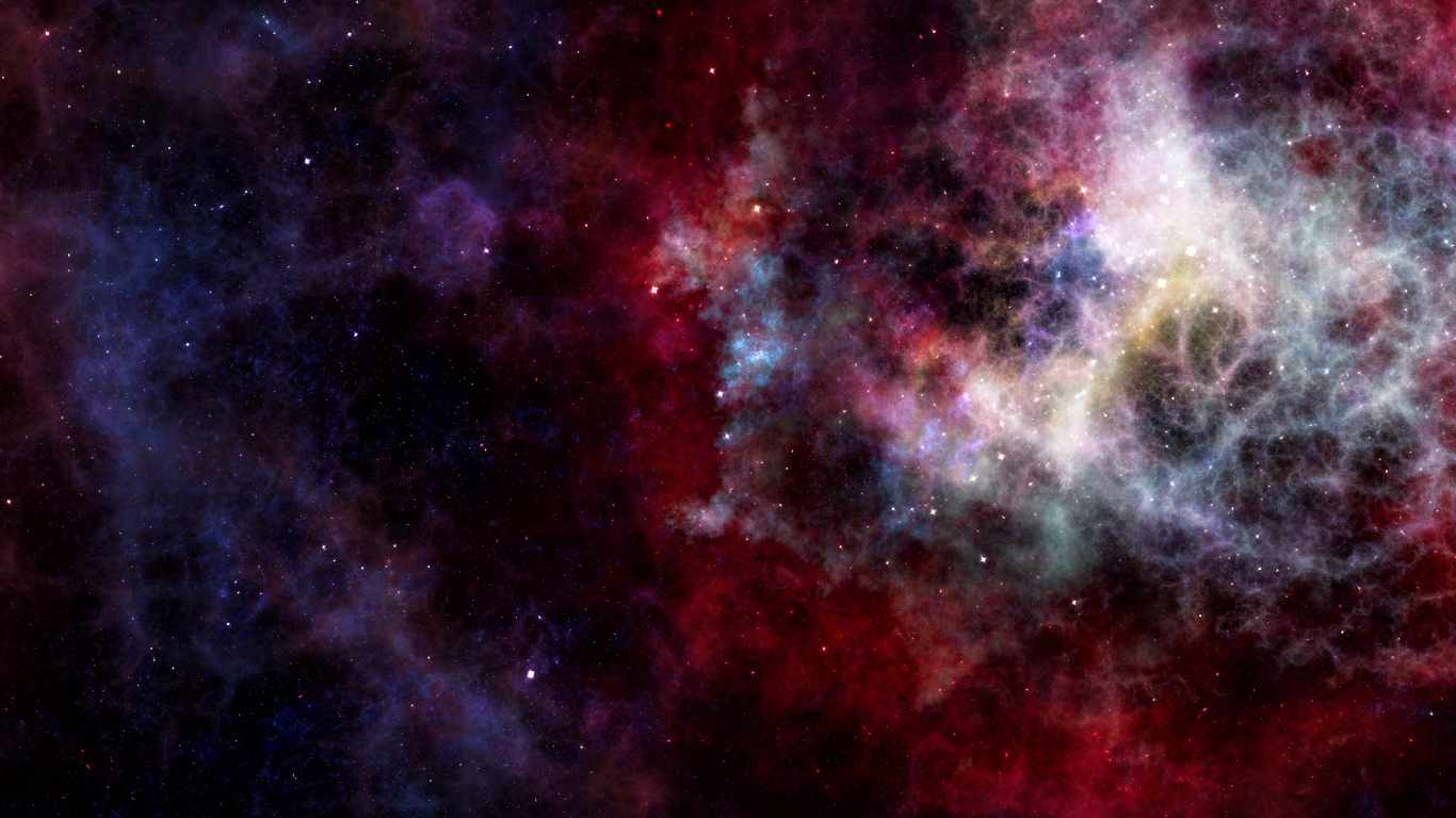 Galaxia Roja Blanca y Azul. Wallpaper in 1366x768 Resolution