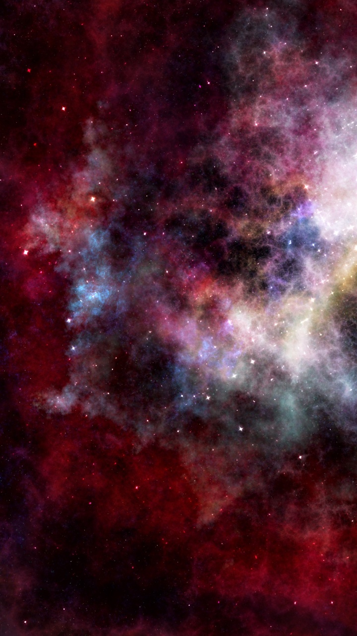 Red White and Blue Galaxy. Wallpaper in 720x1280 Resolution