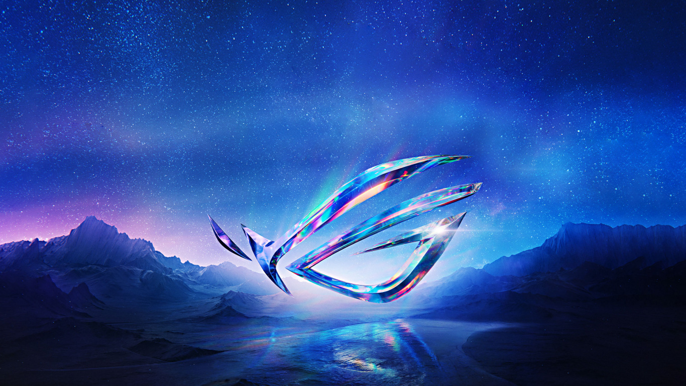 Republic of Gamers, Teléfono Rog 7, Asus, Ambiente, Objeto Astronómico. Wallpaper in 1366x768 Resolution