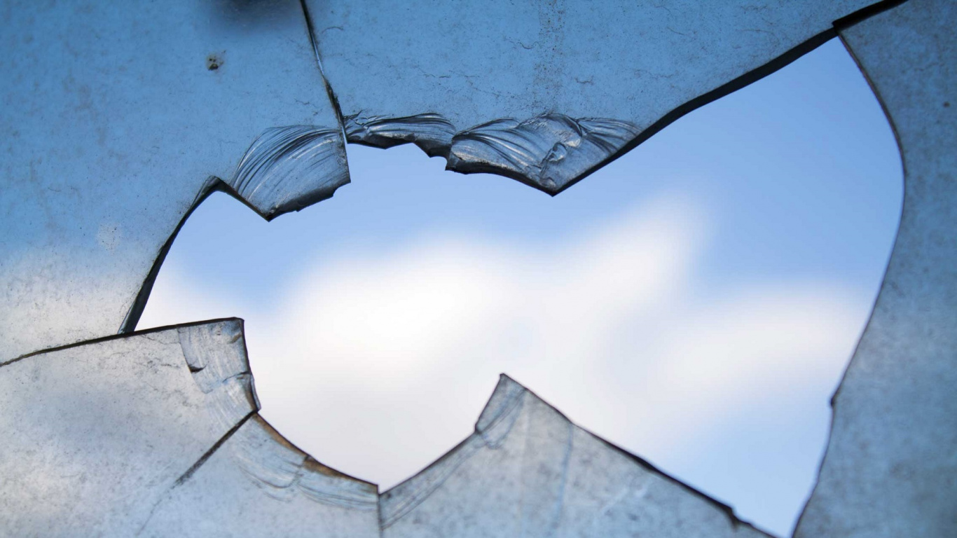 Peinture Abstraite Blanche et Bleue. Wallpaper in 1366x768 Resolution