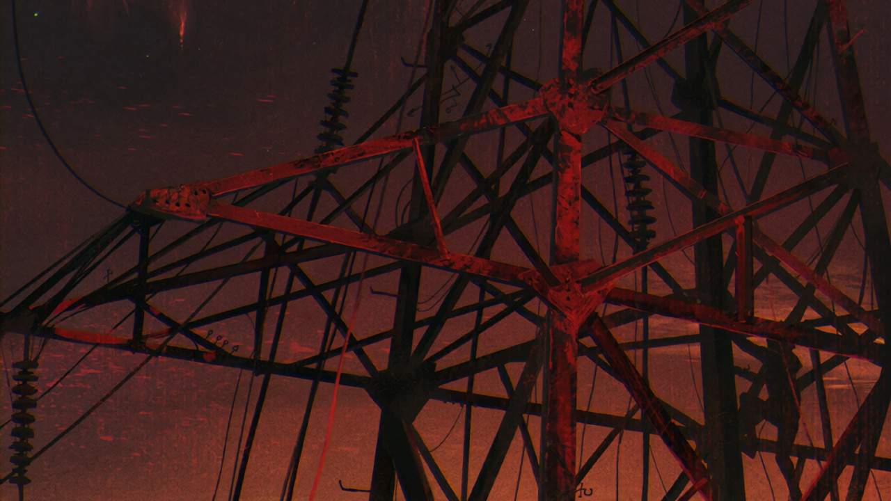 Brown Metal Tower Under Blue Sky. Wallpaper in 1280x720 Resolution